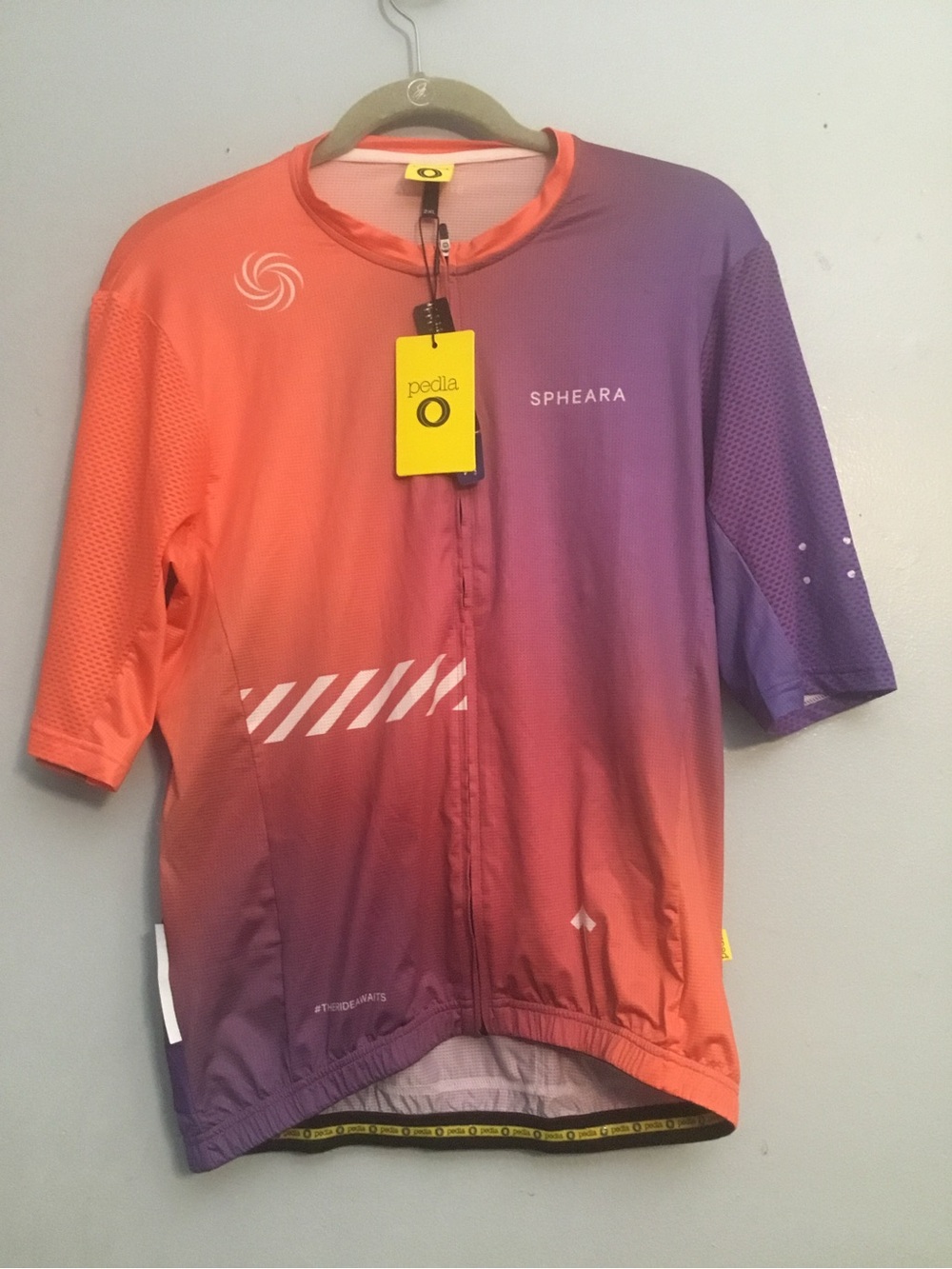 Men's Gradient Coral to Purple Swim Rash Guard